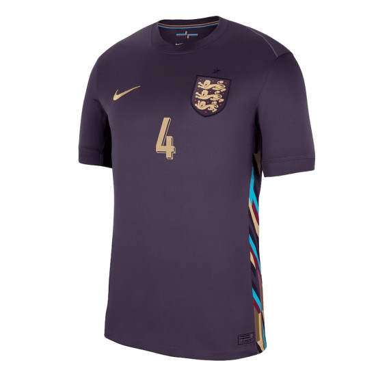 Declan Rice #4 England Away Jersey EURO 2024