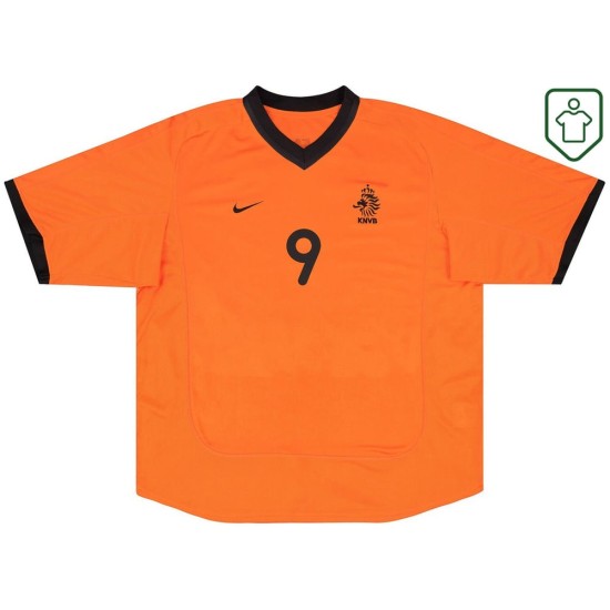 Men's Netherlands 2000/02 Home Retro Shirt V.Nistelrooy #9