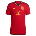 Rodrigo #16 Spain Home Jersey World Cup 2022 Rodrigo #16 Spain Home Jersey World Cup 2022