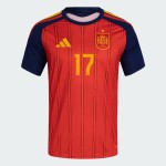 Kid's Spain 2026 Home Authentic World Cup Shirt WILLIAMS JR. #17 Kid's Spain 2026 Home Authentic World Cup Shirt WILLIAMS JR. #17