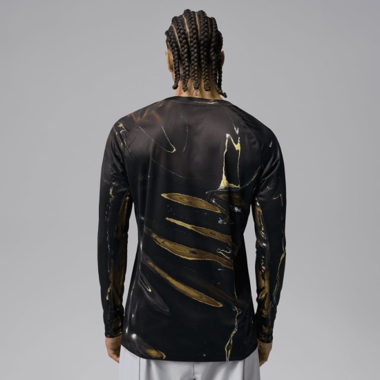 Men's PSG 2025/26 Jordan Night Edition Long Sleeve Shirt
