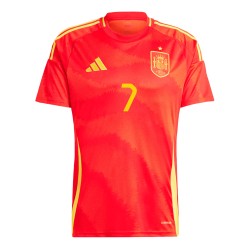 Alvaro Morata #7 Spain Home Jersey EURO 2024
