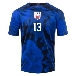 Jordan Morris #13 USMNT Away Jersey World Cup 2022
