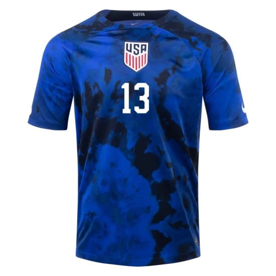 Jordan Morris #13 USMNT Away Jersey World Cup 2022