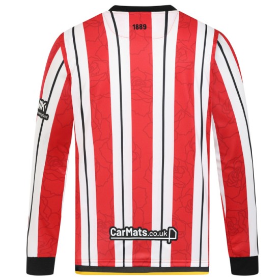Men's Sheffield United 2024/25 Home Long Sleeve Shirt Men's Sheffield United 2024/25 Home Long Sleeve Shirt
