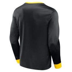 Men's Germany 1974 Home Retro Long Sleeve Shirt - Black