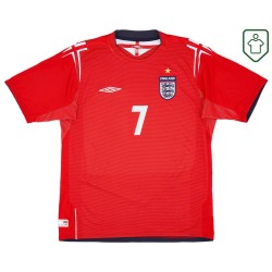 Men's England 2004/06 Away Retro Shirt Beckham #7 Men's England 2004/06 Away Retro Shirt Beckham #7