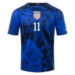 Brenden Aaronson #11 USMNT Away Jersey World Cup 2022