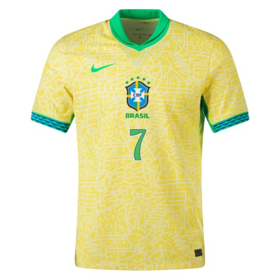 Women's VINI JR. Brazil 2024 Home Shirt Women's VINI JR. Brazil 2024 Home Shirt