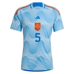 Sergio Busquets #5 Spain Away Jersey World Cup 2022 Sergio Busquets #5 Spain Away Jersey World Cup 2022
