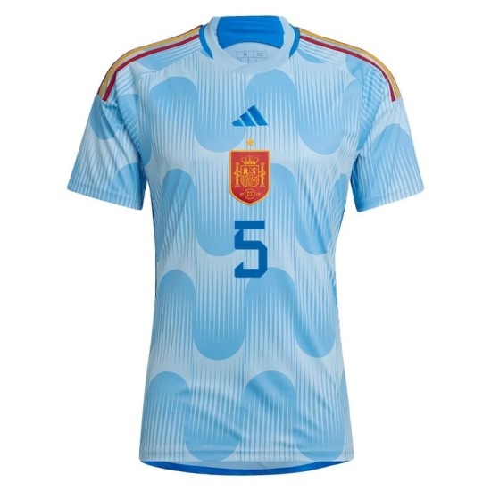 Sergio Busquets #5 Spain Away Jersey World Cup 2022 Sergio Busquets #5 Spain Away Jersey World Cup 2022