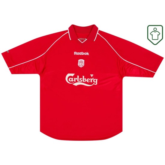 Men's Liverpool 2000/03 Home Retro Shirt Gerrard #17