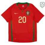 Men's Portugal 2008/10 Home Retro Shirt Deco #20 Men's Portugal 2008/10 Home Retro Shirt Deco #20