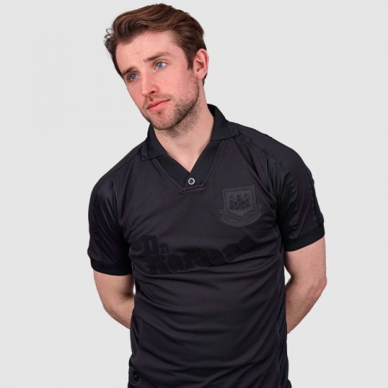 Men's West Ham United 2000 Retro Shirt - Black Men's West Ham United 2000 Retro Shirt - Black
