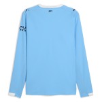 Women's Manchester City 2025/26 Home Long Sleeve Shirt Women's Manchester City 2025/26 Home Long Sleeve Shirt