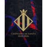 Women's FC Barcelona 2026 Spanish Champions Shirt - Black