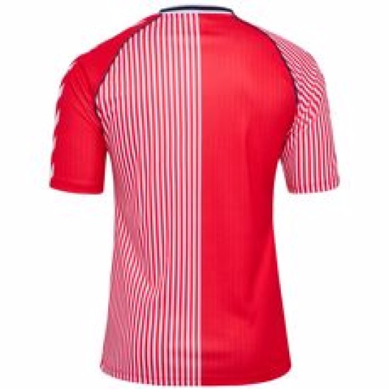 Women's Denmark 86 Retro Shirt - Red Women's Denmark 86 Retro Shirt - Red