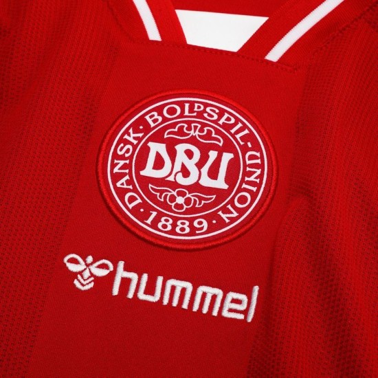 Men's Denmark 2026 Home World Cup Long Sleeve Shirt