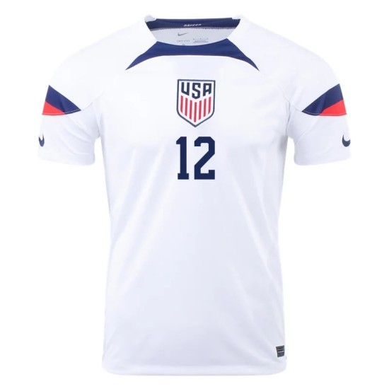 Miles Robinson #12 USMNT Home Jersey World Cup 2022
