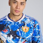 Kid's Manchester United 2025/26 Stone Roses Long Sleeve Shirt