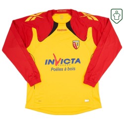 Men's RC Lens 2010/11 Home Retro Long Sleeve Shirt Varane #14