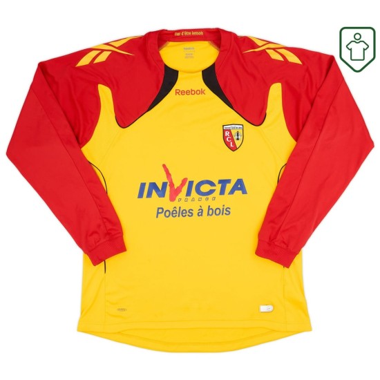 Men's RC Lens 2010/11 Home Retro Long Sleeve Shirt Varane #14