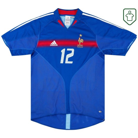 Men's France 2004/06 Home Retro Shirt Henry #12 Men's France 2004/06 Home Retro Shirt Henry #12
