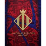 Kid's FC Barcelona 2026 Spanish Champions Shirt - Red