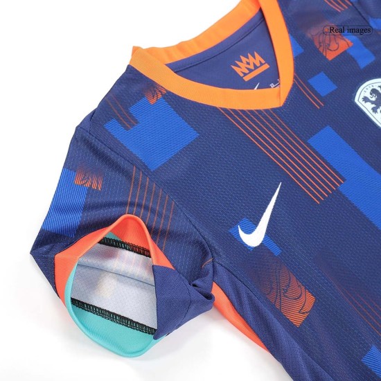 Kid's Netherlands Away Jersey+Shorts EURO 2024 Kid's Netherlands Away Jersey+Shorts EURO 2024