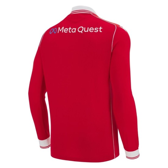 Kid's Wrexham AFC 2025/26 Home Long Sleeve Shirt