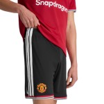 Kid's Manchester United 2026/27 Home Shorts - Black