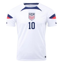 Christian Pulisic #10 USMNT Home Jersey World Cup 2022