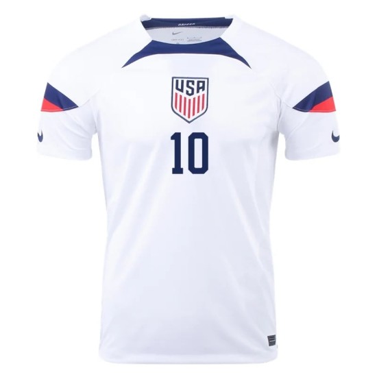 Christian Pulisic #10 USMNT Home Jersey World Cup 2022 Christian Pulisic #10 USMNT Home Jersey World Cup 2022