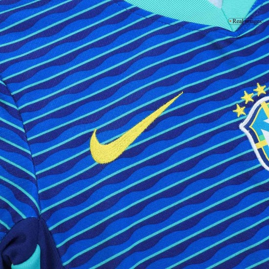 Kid's Brazil Away Jersey+Shorts Copa America 2024 Kid's Brazil Away Jersey+Shorts Copa America 2024