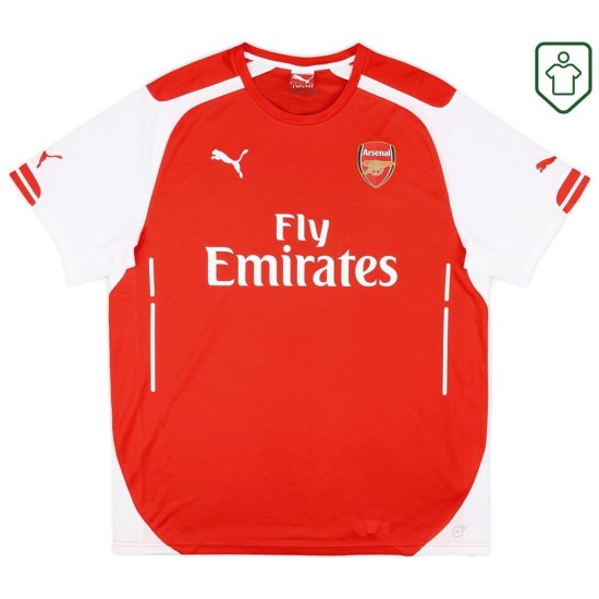 Men's Arsenal 2014/15 Home Retro Shirt Arteta #8 Men's Arsenal 2014/15 Home Retro Shirt Arteta #8