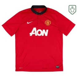 Men's Manchester United 2013/14 Home Retro Shirt Vidic #15