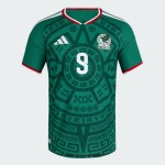 Women's Mexico 2026 Home Authentic World Cup Shirt RAÚL #9