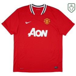 Men's Manchester United 2011/12 Home Retro Shirt Berbatov #9