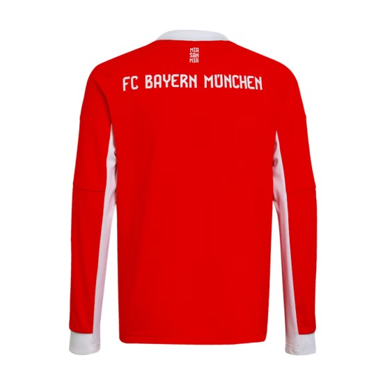 Kid's Bayern Munich 2025/26 Home Long Sleeve Shirt