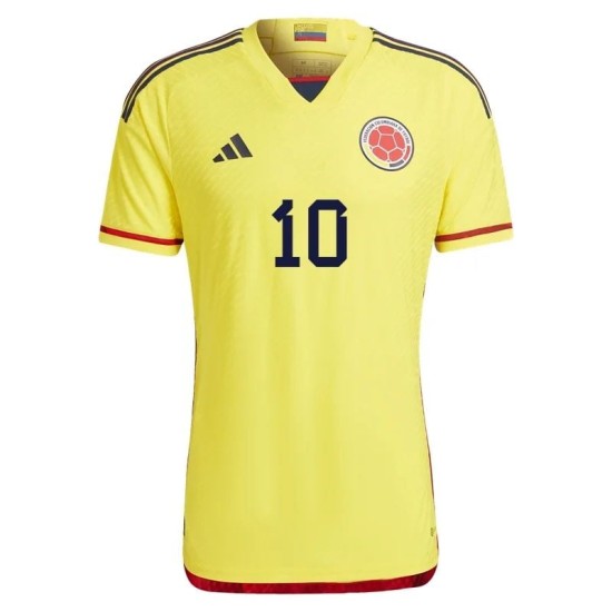 James Rodriguez #10 Colombia Home Jersey World Cup 2022 James Rodriguez #10 Colombia Home Jersey World Cup 2022