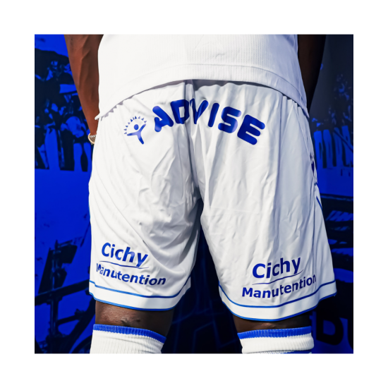 Men's AJ Auxerre 2025/26 Home Shorts Men's AJ Auxerre 2025/26 Home Shorts