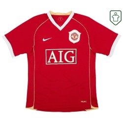 Men's Manchester United 2006/07 Home Retro Shirt Solsjkaer #20