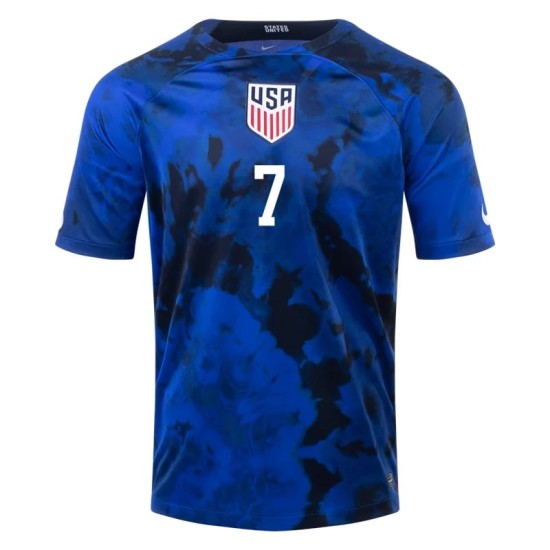 Giovanni Reyna #7 USMNT Away Jersey World Cup 2022