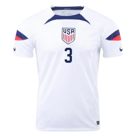 Walker Zimmerman #3 USMNT Home Jersey World Cup 2022 Walker Zimmerman #3 USMNT Home Jersey World Cup 2022