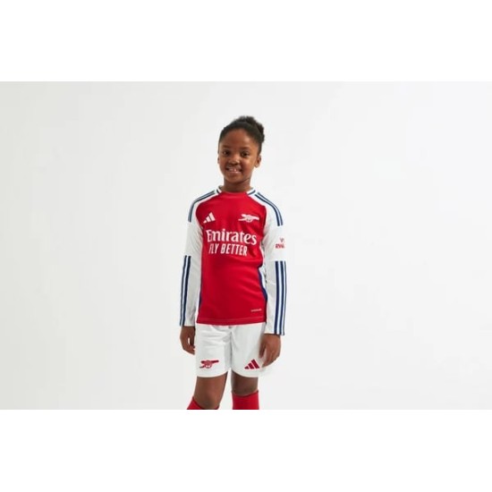 Kid's Arsenal 2024/25 Home Long Sleeve Shirt Kid's Arsenal 2024/25 Home Long Sleeve Shirt