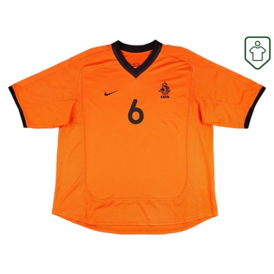 Men's Netherlands 2000/02 Home Retro Shirt Seedorf #6 Men's Netherlands 2000/02 Home Retro Shirt Seedorf #6