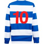 Men's Queens Park Rangers 1975/76 Home Retro Long Sleeve Shirt #10