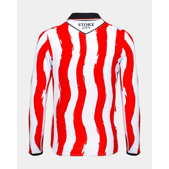 Kid's Stoke City 2025/26 Home Long Sleeve Shirt Kid's Stoke City 2025/26 Home Long Sleeve Shirt