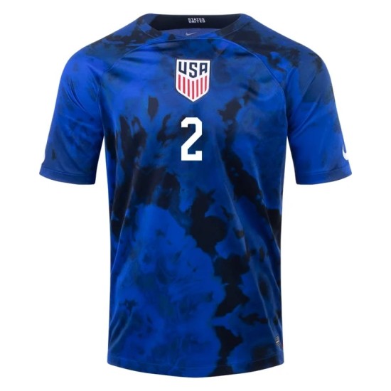 Sergino Dest #2 USMNT Away Jersey World Cup 2022