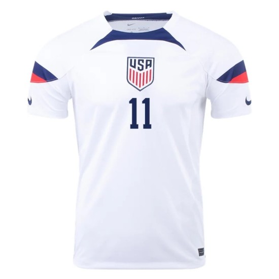 Brenden Aaronson #11 USMNT Home Jersey World Cup 2022